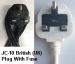 JC-10 BRITISH Plug (UK) with Fuse
