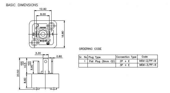 MEM Flat Plug - 8mm CD