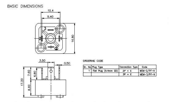 MEM Flat Plug - 9mm CD